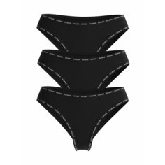Трусы GUESS, комплект из 3 шт., размер XL, черный