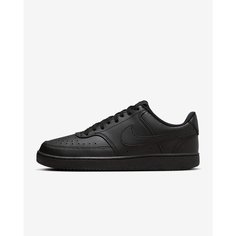 Кеды NIKE M Court Vision Low Next Nature, полнота R, размер 10 US, чёрный