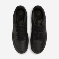 Кеды NIKE M Court Vision Low Next Nature, полнота F (EU)/ на среднюю стопу, размер 12 US, чёрный