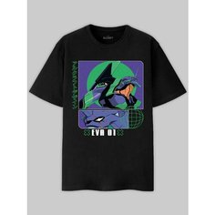 Футболка ALCRAFT EVANGELION collection, размер 2XL, серебряный