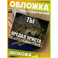 Обложка для студенческого билета 1-я Наклейка, красный