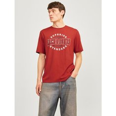 Футболка Jack & Jones, размер M, red/red ochre