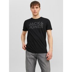 Футболка Jack & Jones, размер M, черный