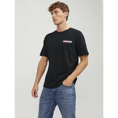 Футболка Jack & Jones LOGO CREW NECK, размер S, black P4 small print