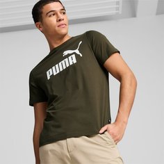 Футболка спортивная PUMA, размер XXL, dark olive