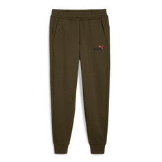 Брюки спортивные PUMA ESS+ 2 Col Logo Pants FL cl, размер 52, хаки