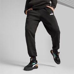 Брюки спортивные PUMA ESSENTIALS+ 2 COL LOGO PANTS, размер 52, черный