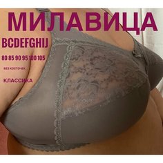 Бюстгальтер MILAVITSA, размер 95В, серый