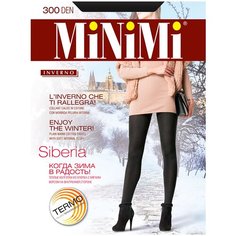 Колготки MiNiMi Siberia, 300 den, размер 6, чёрный