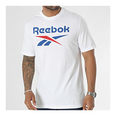 Футболка спортивная Reebok IDENTITY STACKED L, размер L, белый