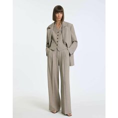 Брюки Gloria Jeans GJ BLACK, размер 44/170, бежевый