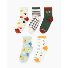 Носки Gloria Jeans 5 пар, размер 12-18мес, , разноцветный