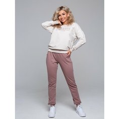 Костюм спортивный LOVE BY LANA Домашний, размер 48-50, кофейный
