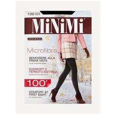 Колготки MiNiMi Microfibra, 100 den, размер 4, черный