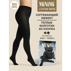 Колготки MiNiMi Cotone, 160 den, размер 6, черный