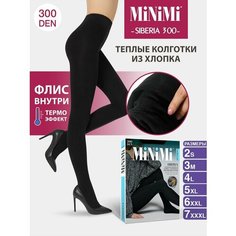 Колготки MiNiMi Siberia, 300 den, размер 4, nero