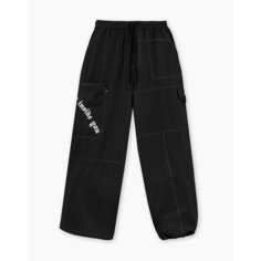 Брюки спортивные Gloria Jeans, размер 8-10л/134-140, черный