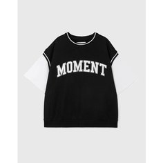 Футболка Gloria Jeans Ready! Steady! Go!, размер 18+/170, черный/белый