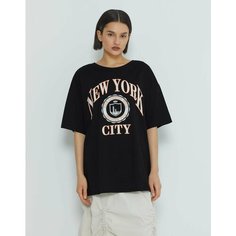 Футболка Gloria Jeans Ready! Steady! Go!, размер 12-14л/152-164, черный