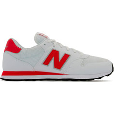 Кроссовки New Balance 500, размер 8,5 US, белый/красный