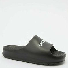Шлепанцы LACOSTE, размер 39.5, черный