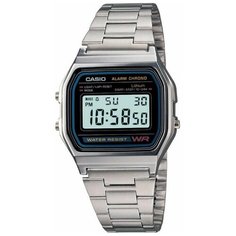 Наручные часы CASIO, черный, серебряный