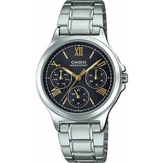 Наручные часы CASIO, черный, серебряный