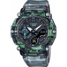 Наручные часы CASIO, серый, синий, зеленый