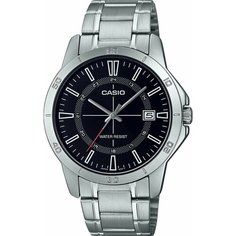 Наручные часы CASIO, серебряный, черный