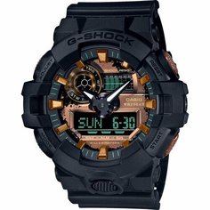 Наручные часы CASIO, черный, коричневый