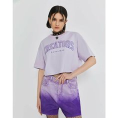 Футболка Gloria Jeans Ready! Steady! Go!, размер 18+/170, лиловый