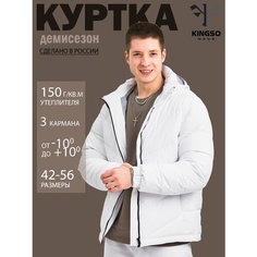 Ветровка , размер 4XL, белый Kingso Mens