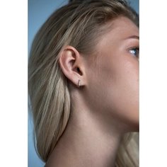 Серьги LU Jewel, желтое золото, 585 проба, размер 11.4 мм, длина 0.11 см, , желтый