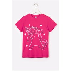 Футболка Happyfox Для девочек, размер 116, розовый