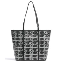 Сумка тоут DKNY, черный/серый