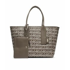 Сумка тоут DKNY, коричневый