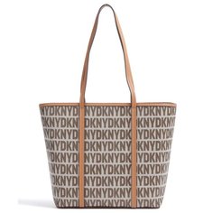 Сумка тоут DKNY, коричневый