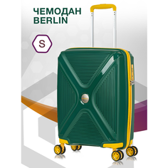 Чемодан Lcase Berlin, 46 л, размер S, зеленый