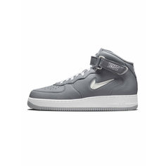 Кроссовки NIKE Air Force 1 Mid QS, полнота B (US)/ на среднюю стопу, размер 44 EU, серый