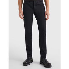 Брюки классические TOMMY HILFIGER Bleecker Slim Fit, размер 31/32, черный