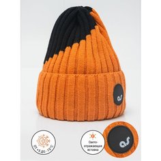 Шапка бини ARTEL, размер 56, оранжевый Артель