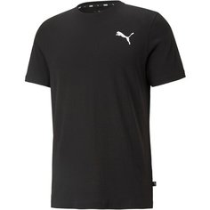 Футболка спортивная PUMA Essentials Small Logo Tee, размер S, Puma Black-Cat