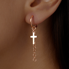 Серьги Ювелир Карат, серебро, 925 проба, длина 4.3 см, , золотистый