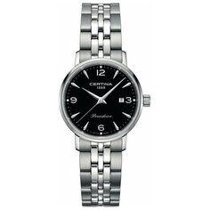 Наручные часы Certina Urban, черный/серебряный