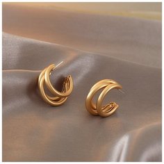 Серьги конго, золотой Нет бренда