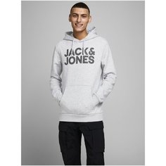 Худи Jack & Jones, размер L, , светло-серый