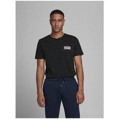 Футболка Jack & Jones, размер 52/XL, black