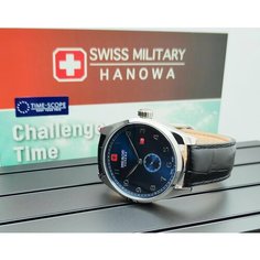 Наручные часы Swiss Military Hanowa, синий/черный