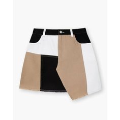 Юбка Gloria Jeans, размер 11-12л/152 (36), черный, мультиколор