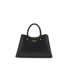 Сумка тоут GUESS, фактура гладкая, матовая, чeрный
